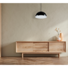 Pendente Orbi 1xe27 Preto Brilho/ Branco 48cm -or346|orluce